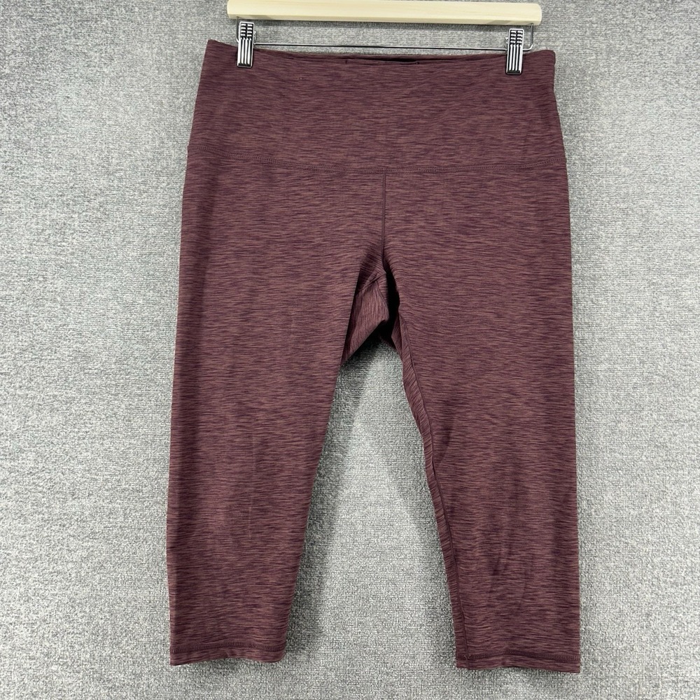 prAna Cropped‎ leggings Women Size XL Marron Activewear Gym Yoga